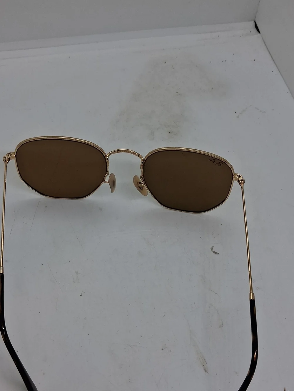 Rayban RB3548 Gold Metal Sunglasses Unisex